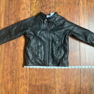 boys "leather" motorcycle style jacket